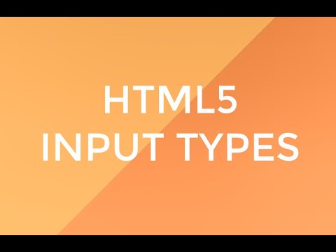HTML5 Input Types - 22 of 28