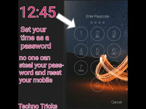 How to set your time as your password