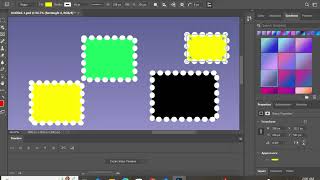 Adobe ps custom design rectange shape tools colours