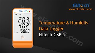 How to Use Elitech GSP-6 Temperature and Humidity Data Logger
