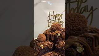 Nutella brownie tower✨                                  #brownie #brownierecipe #homebaker