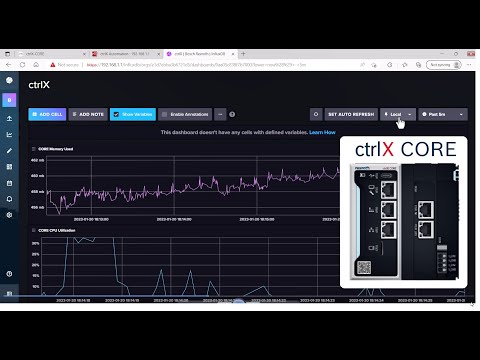 ctrlX Apps – InfluxDB time-series database and Telegraf server agent