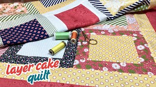 EASY Layer Cake Quilt Pattern (with Just ONE Layer Cake!)