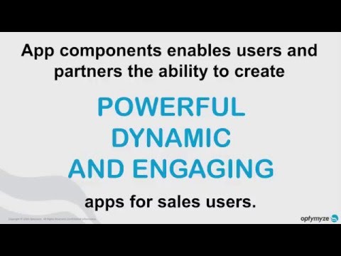 How to use Optymyze App Components to build custom sales applications?