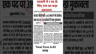 Patwar Bharti Exam 2025 | Patwar total form | Patwari me total kitne form bhare