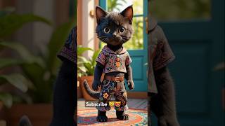 Stylish Kitty 😺😻#StylishCat #CatFashion #CuteCats #FunnyPets #CatShorts @Aicattv-q4y #cat #yt
