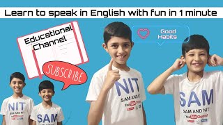 |Daily Use English Sentences|English Speaking Practice Part 1| @EnglishWithSamAndNit