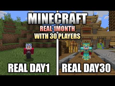 【マイクラ】リアル30日間でマイクラを開拓した結果【ゆっくり実況】【ゆっくり鯖】