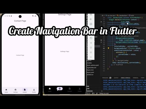 How to implement or use Navigation Bar in Flutter? Full Tutorial step by step