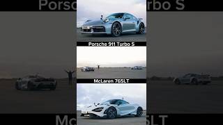 Porsche 911 Turbo S Vs McLaren 765LT #porsche #911 #911turbos #mclaren #765lt #mclaren765lt #race