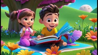 Ricky Rabbit Reads Book | Fun Reading Song for Kids | Engaging Nursery Rhyme for Toddlers