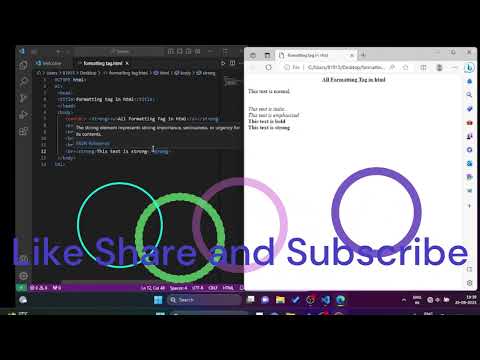 formatting tag in html
