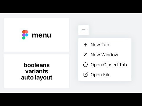 Figma tutorial: Menu component