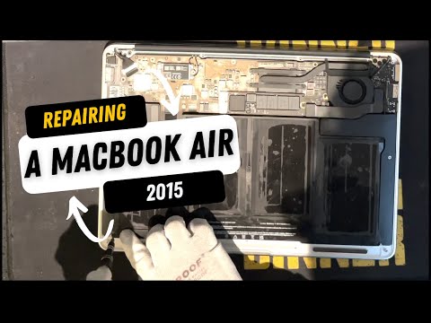 Replacing a battery in a MacBook Air Mid 2015 | GeoPCs