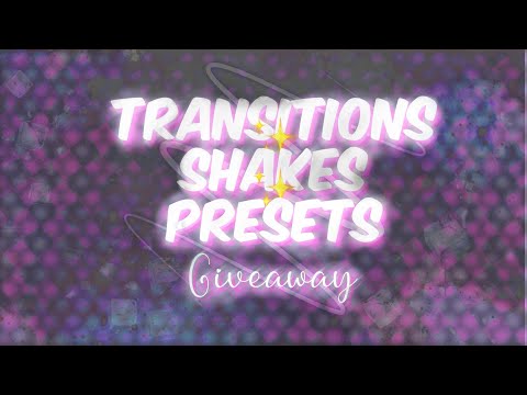 1k subs 💓 Alight motion giveaway ~presets~transitions~shakes