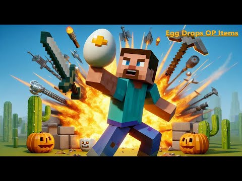 Minecraft but eggs are op ll kuch to kaam Aya anda !!