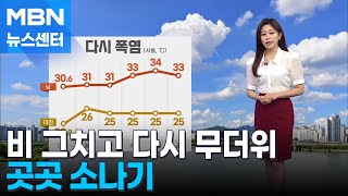 [날씨] 비 그치고 다시 무더위…곳곳 소나기 [MBN 뉴스센터]