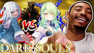 Fauna and Gura Get Bullied In Their Dark Souls Race! | KhunShawn Reaction