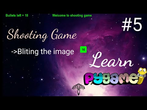 Python game development using Pygame - Bliting the image on screen #5