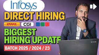 Infosys 3 Latest Hiring Announced | UnitedHealth, CGI, DHL jobs  Register Now