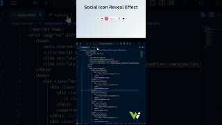 Masterpiece design excellence! Social icon revealing with css. #viral #css #html #javascript #shorts