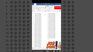 How to Make OMR Sheet in Word #shorts #word #document #omr #tips