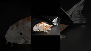 Cutting Glass Koi Fish ASMR 🐟✨ | Satisfying Sounds & Visuals #shorts