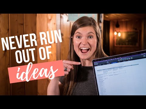 NEVER RUN OUT OF CONTENT IDEAS FOR YOUR BLOG | How I Organize And Come Up With Blog Post Ideas