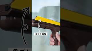 【掃除アイテム】ムラなくキレイにスポンジ付き窓ガラスワイパー