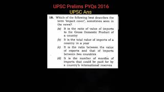 Part 44 : UPSC CSE PYQs 2016 | Economy  #upscpyqs #upscshorts #upsc #upscsimplified