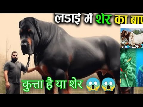 Sher jaisa कुत्ता देखकर हैरान रह जाएंगे आप 😱😱😱😱 1 million plus views #viralvideo