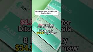 Great Deal: 8 Disposable Face Towels for $34.99 #clearskin #skincare