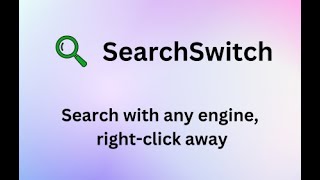 Search Switch [Open source] [Browser extension] [Chrome] [Firefox]
