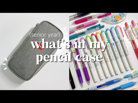 what's in my pencil case ✏️✒️ l aesthetic must-haves | senior year