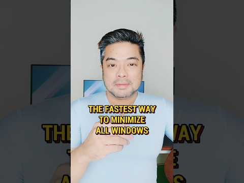 How to Minimize All Windows Faster #minimizewindows #computertips #pctips #tipskomputer #tipspc
