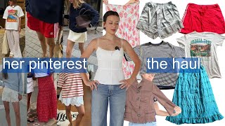 thrifting my best friend's pinterest board THRIFT WITH ME