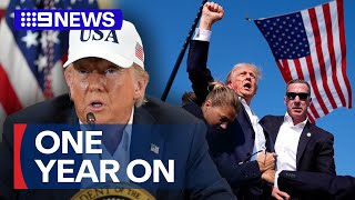 Donald Trump reflects on assassination attempt | 9 News Australia