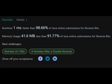 A beginner example to solving algorithmic problems | Leetcode problem 190 | Reverse Bits