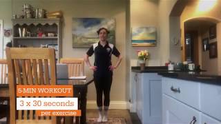 Deskercise - Easy 5-minute workout (#1)