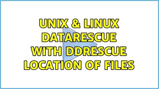 Unix & Linux: Datarescue with ddrescue location of files