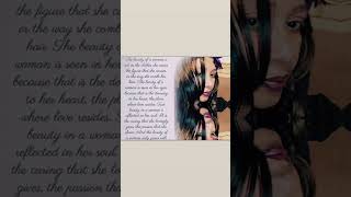 A woman's inner beauty: A poetic reflection with soulful music.#innerbeauty #soulfulmusic