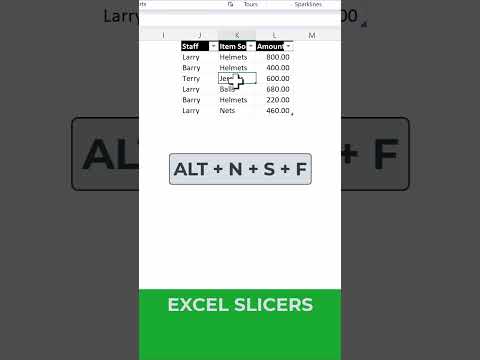 Excel - Slicers are AWESOME