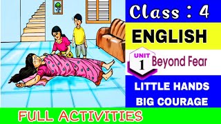 Class 4 English Unit 1 Beyond Fear Full Activities #class4 #class4english