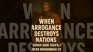 "When Arrogance Destroys Nations – Surah Bani Isra'il ⚠️ | IrfanMohammad-321 #qurantranslation#quran
