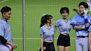 慈妹的明星賽，又有比身高的環節了 #cheerleader #中華職棒