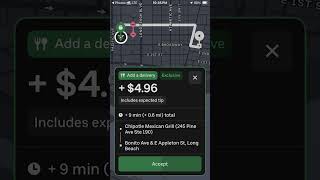 DoorDash Uber eats hungry, panda spark Walmart, Instacart trip driver money puzzle