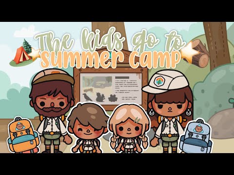 The Kids Go To *SUMMER CAMP* 🏕️🪵|| VOICED 🔊|| Toca Life Roleplay