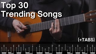 Top 30 Trending Songs played on Guitar (with TABS)