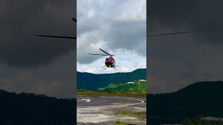 Landing at Mualpui Helipad #aizawl #mizoram