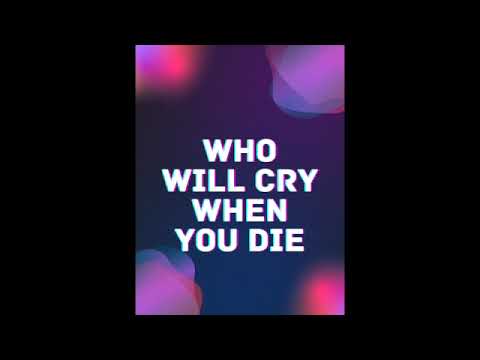 Who will Cry when you die Lesson 15 Care for the temple